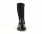 Mittelhohe schwarze Lederstiefel