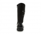Mittelhohe schwarze Lederstiefel