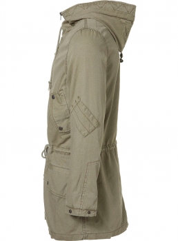 Stone Washed Hooded Parker