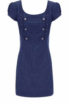 Jeans Kleid Military