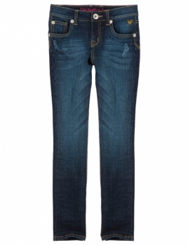 Mädchenjeans Skinny Stone-Washed