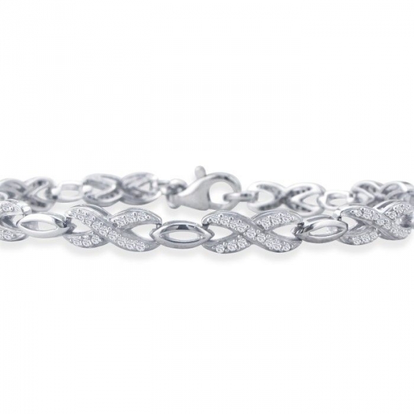 Diamant Armband Sterling Silber
