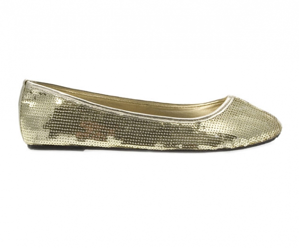 Ballerinas mit Glitzer-Pailletten